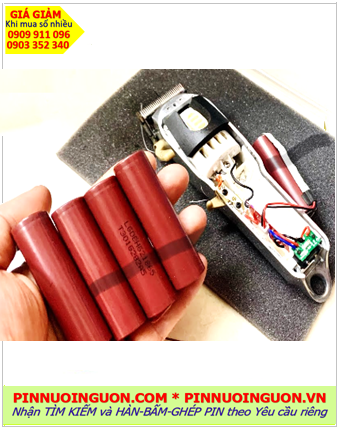 Pin tông đơ Wahl Senior, Pin LIthium 3.7v thay Pin tông đơ Wahl Senior /Nhận hàn ghép pin theo yêu cầu